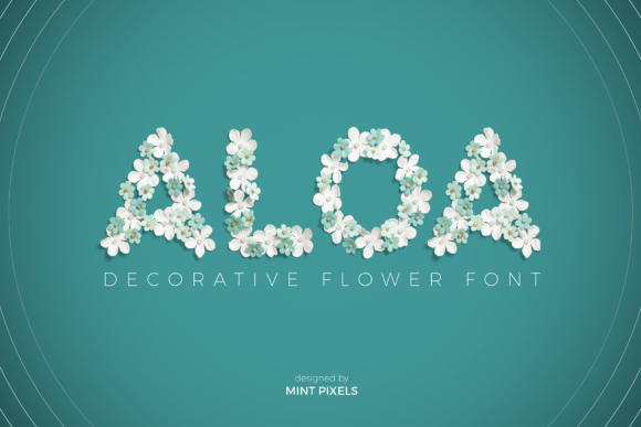 Aloa: A Botanical Font for Elegant Design