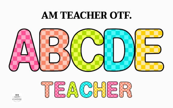 Am Teacher: A Playful Font for Educational Design