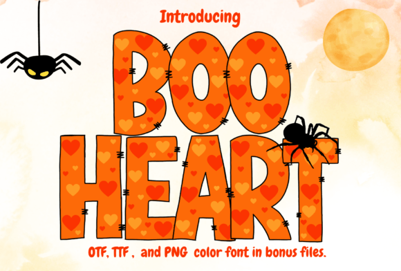 Boo Heart: A Playful Font for Cheerful Designs