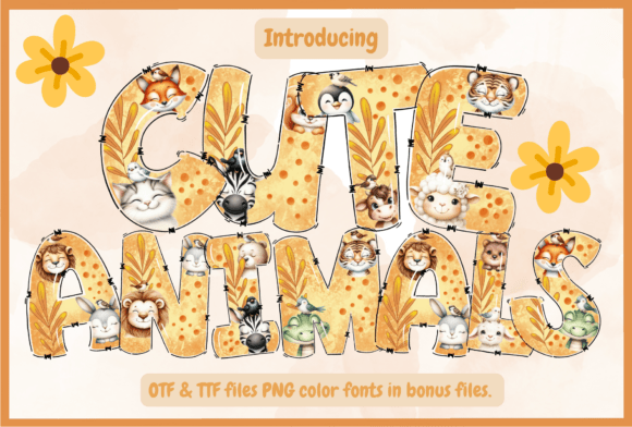Cute Animals Font: A Playful Design Asset for Creative Projects
