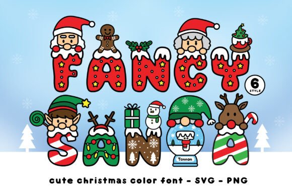 Fancy Santa: A Playful Christmas Font for Festive Design