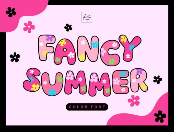 Fancy Summer: A Vibrant Color Font for Creative Design