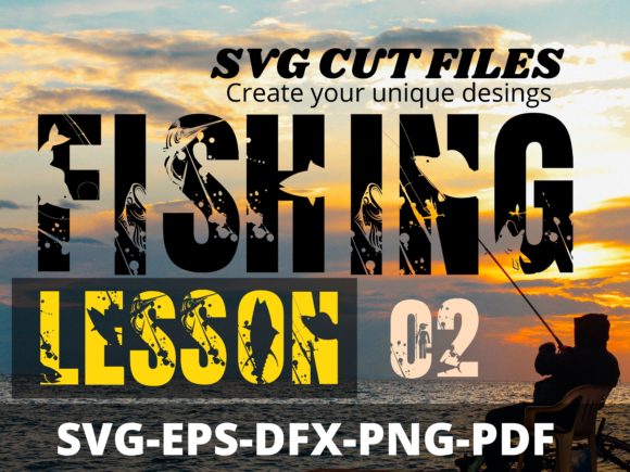 Fishing Lesson Font: Creative SVG Typography