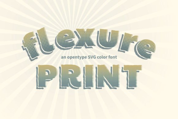 Flexure Print: A Modern Font for Bold Design