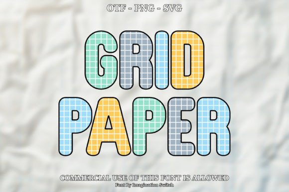 Grid Paper: A Colorful Font for Modern Design
