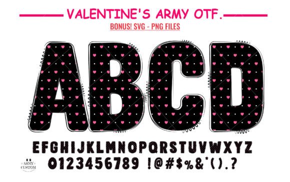 Love Valentine's Polka Dot Heart: A Typographic Embrace