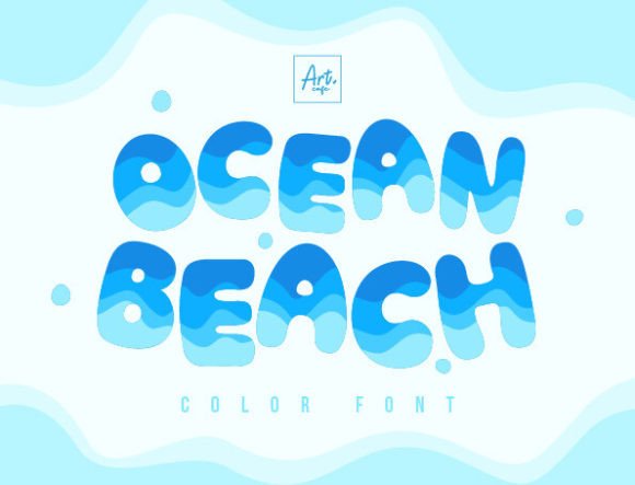 Ocean Beach: A Dynamic Font for Vibrant Summer Designs