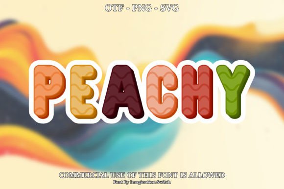 Peachy: Elevate Your Visual Design with Colorful Typography