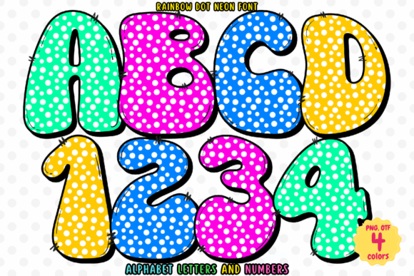 Rainbow Dot Neon: A Vibrant Typography Solution