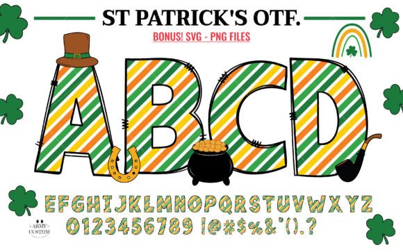 St. Patrick's Day Diagonal: A Festive Font for Vibrant Design