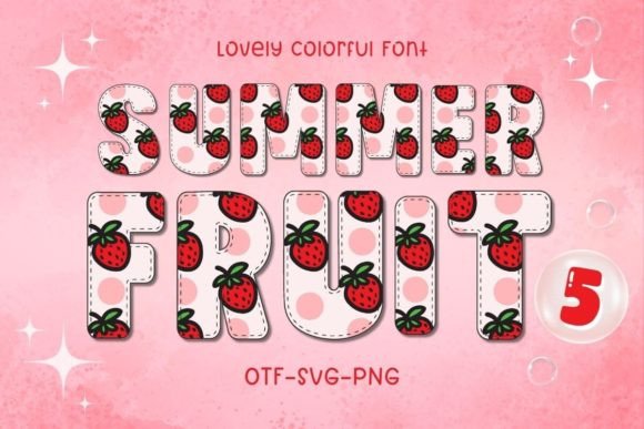 Summer Fruit5: Vibrant Typography for Creative Projects