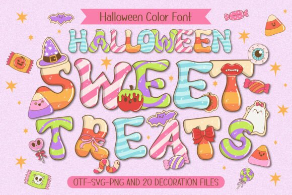 Sweettreats: Elevate Halloween Design with Colorful Typography