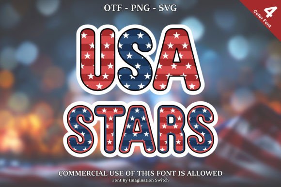 Usa Stars: A Typographic Solution for Creative Design