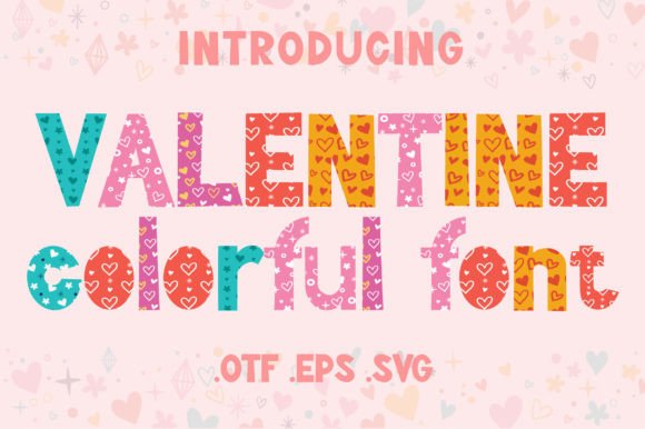 Valentine Colorful: Elevate Your Designs with Romantic Typography