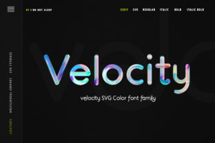 Velocity: The Ligature-Driven Color Font for Bold Visual Identity